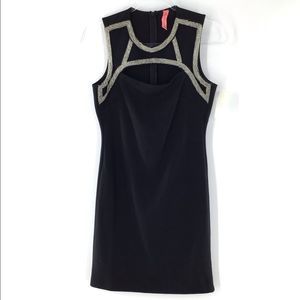 Eight Sixty Black Beaded Cocktail Dress NWT